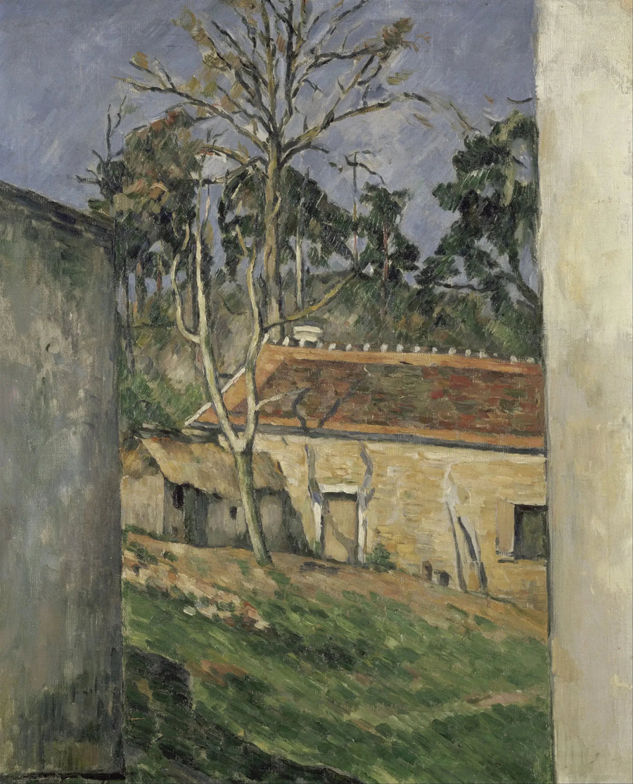 Hof eines Bauernhofs in Auvers - Paul Cézanne
