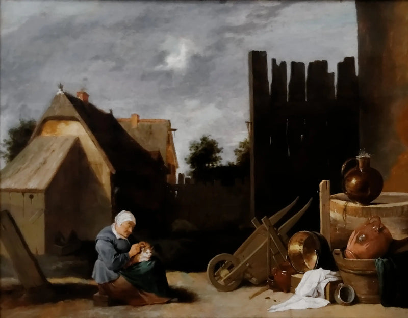 Hof des Bauernhofs - David Teniers der Jüngere