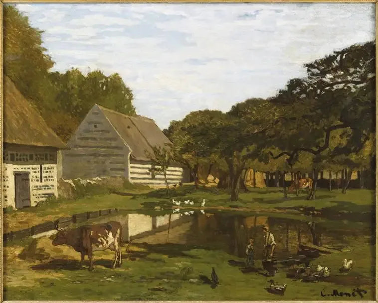 Hof in der Normandie - Claude Monet