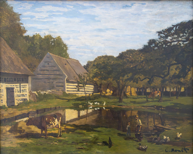 Bauernhof in der Normandie W16 - Claude Monet