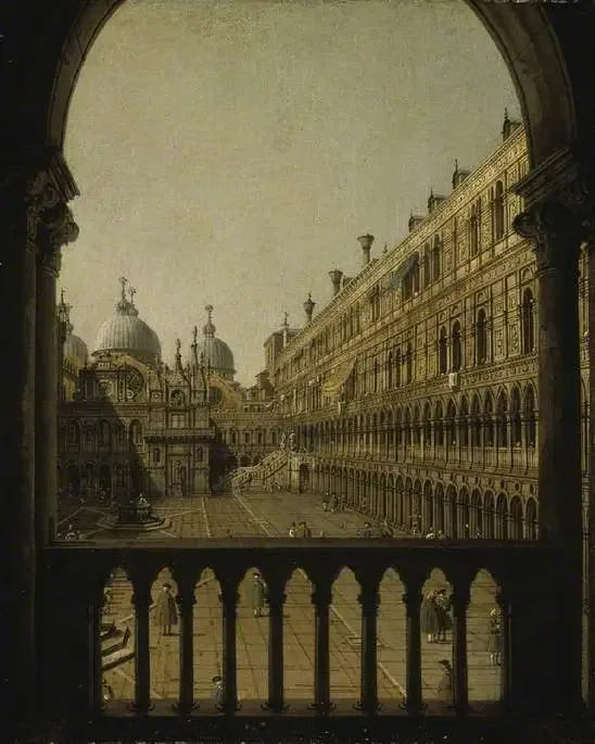 Innenhof des Dogenpalasts, Venedig - Canaletto