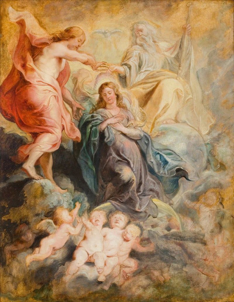 Krönung der Jungfrau - Peter Paul Rubens