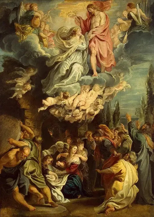 Krönung und Aufnahme der Jungfrau - Peter Paul Rubens