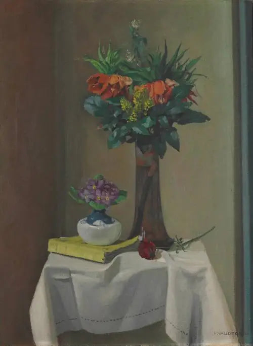 Kaiserkränze (Der weiße Tisch) - Félix Vallotton