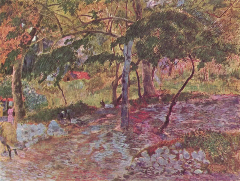 Gewässer unter den Bäumen, Martinique - Paul Gauguin