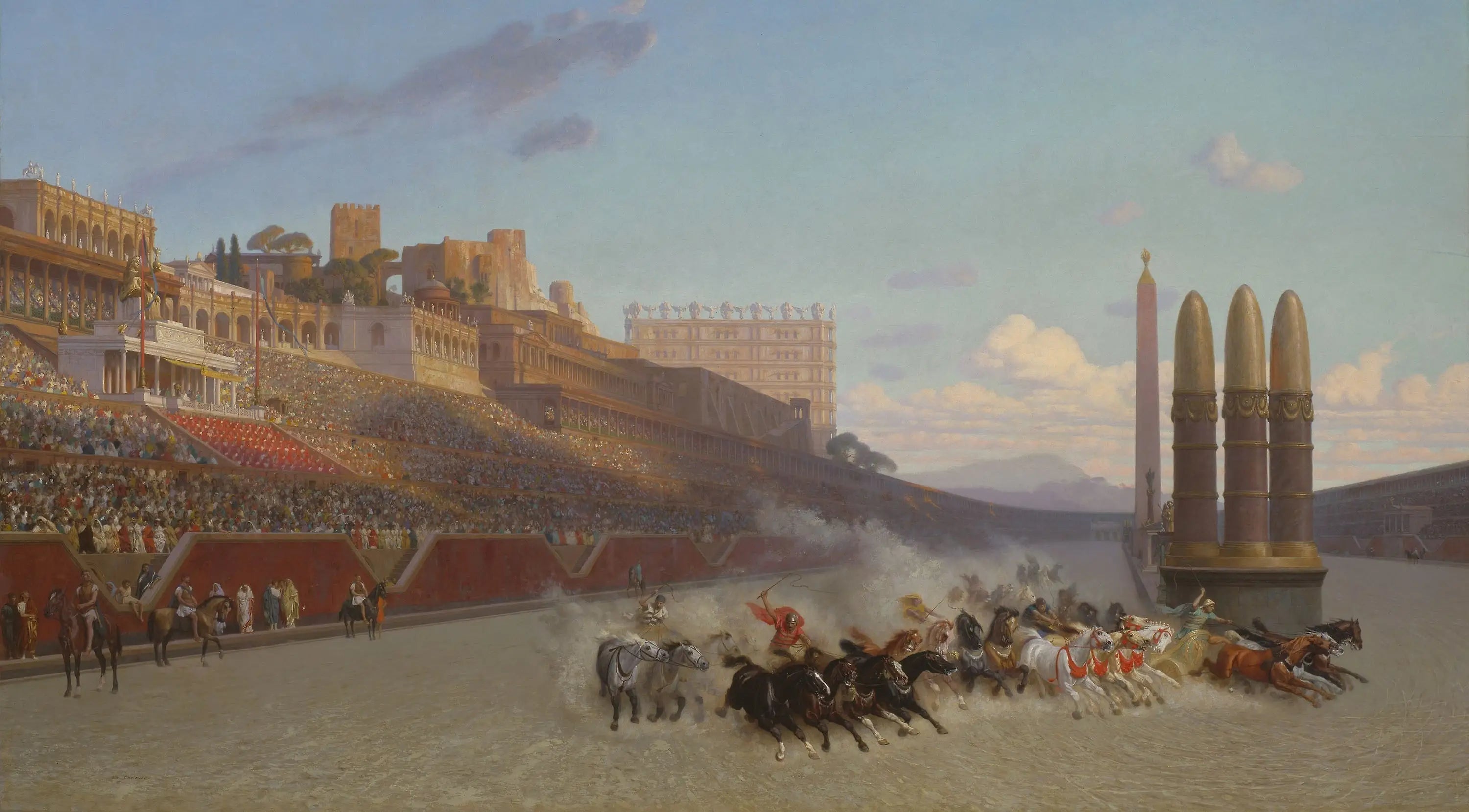 Course de chars - Jean-Léon Gérôme image 1 copie de tableau peinte à la main