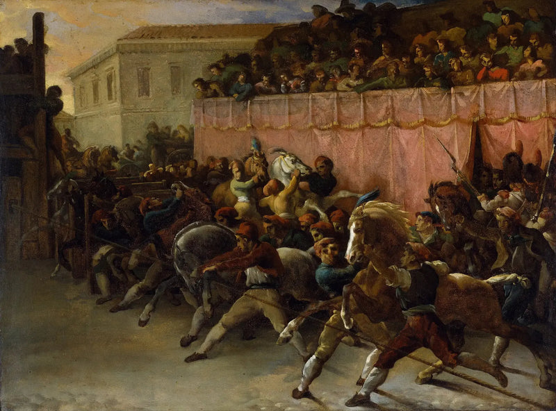 Freie Pferderennen in Rom - Théodore Géricault