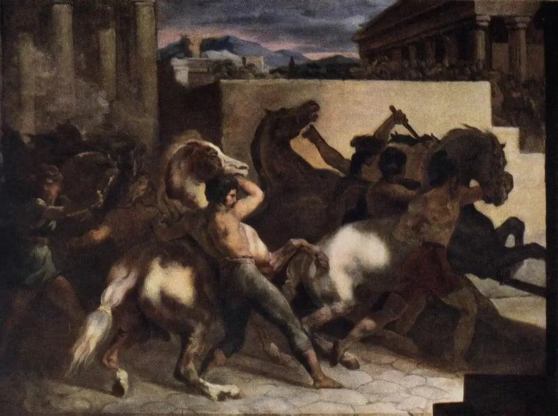 Freie Pferderennen: La Mossa - Théodore Géricault