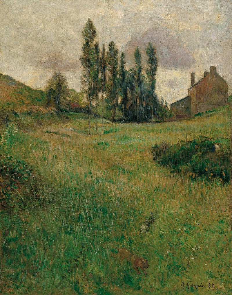 Hundeschlittenrennen in der Prärie - Paul Gauguin