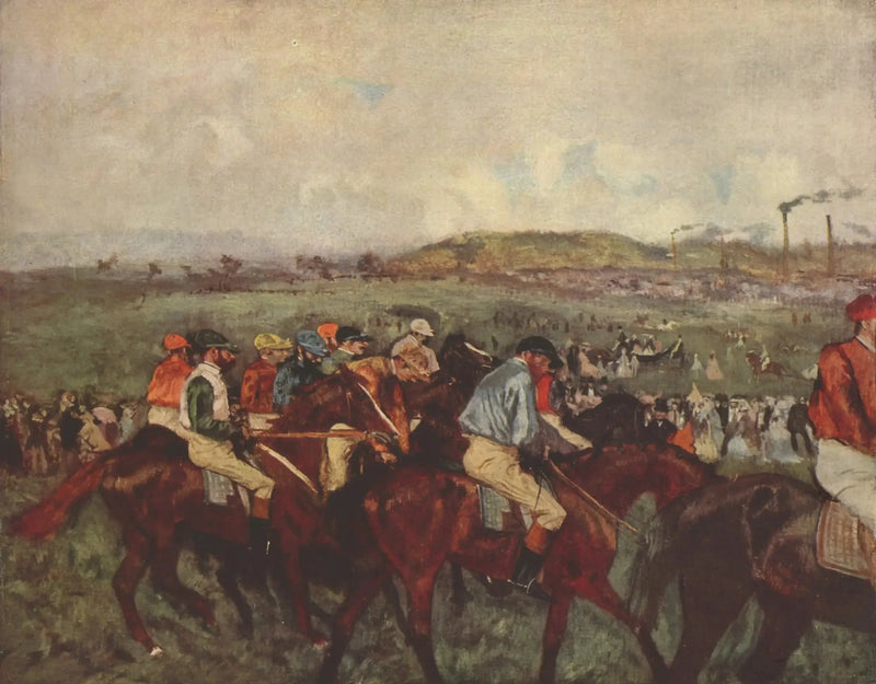 Herrenrennen. Vor dem Start - Edgar Degas
