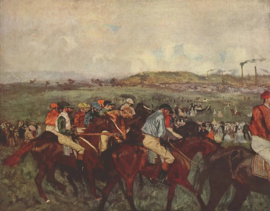 Herrenrennen. Vor dem Start - Edgar Degas