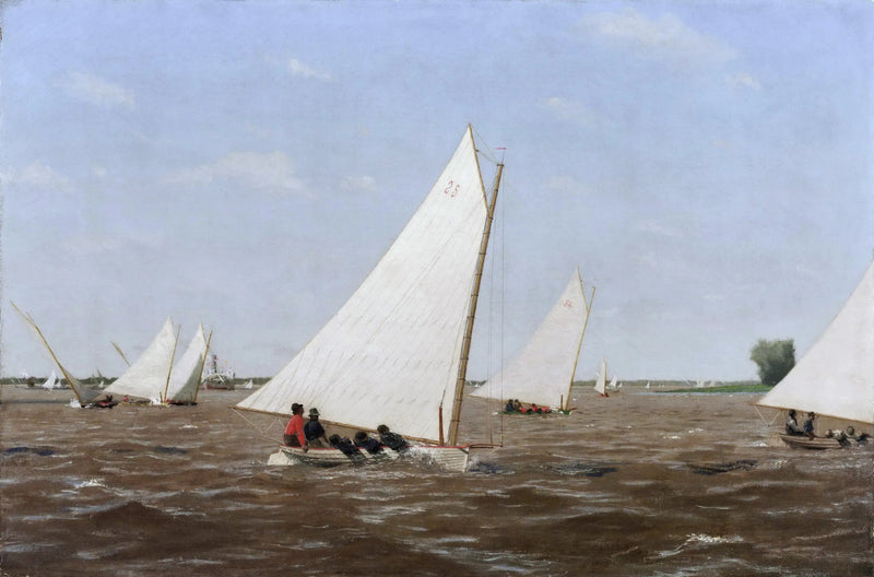 Segelbootrennen auf dem Delaware - Thomas Eakins
