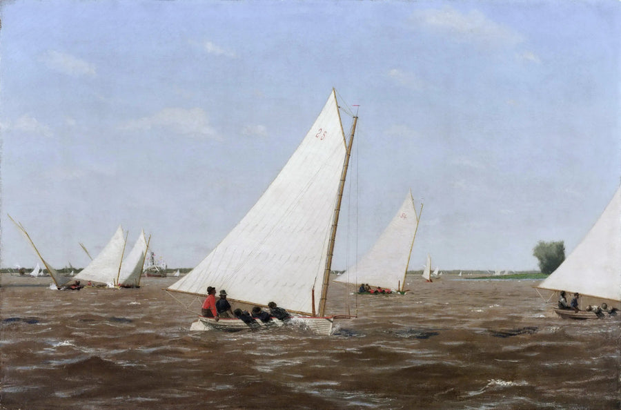 Segelbootrennen auf dem Delaware - Thomas Eakins