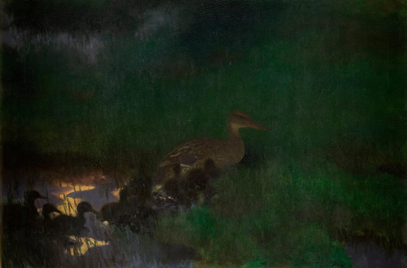 Wildentenbrut - Bruno Liljefors
