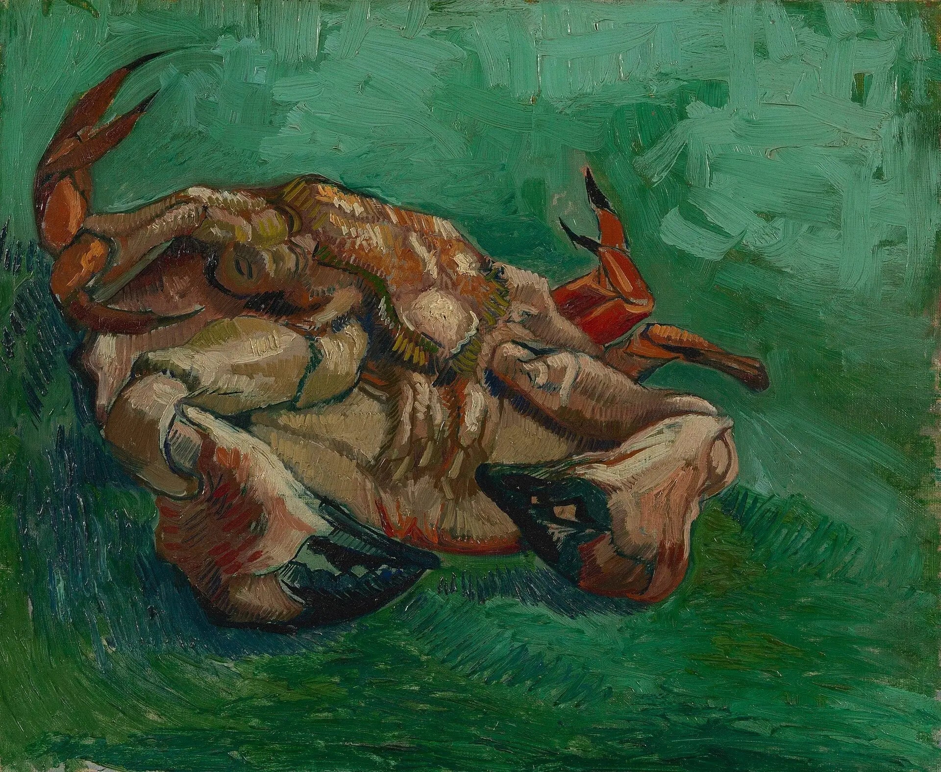 Crabe, couché sur le dos - Vincent van Gogh image 1 tableau peint à l’huile sur toile