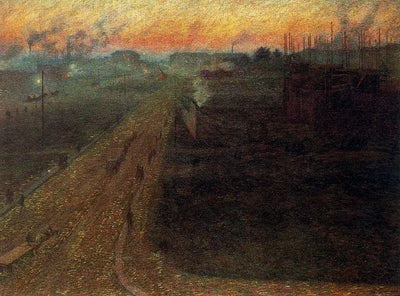 Crépuscule à Porta Romana - Umberto Boccioni - Alpha Reproduction