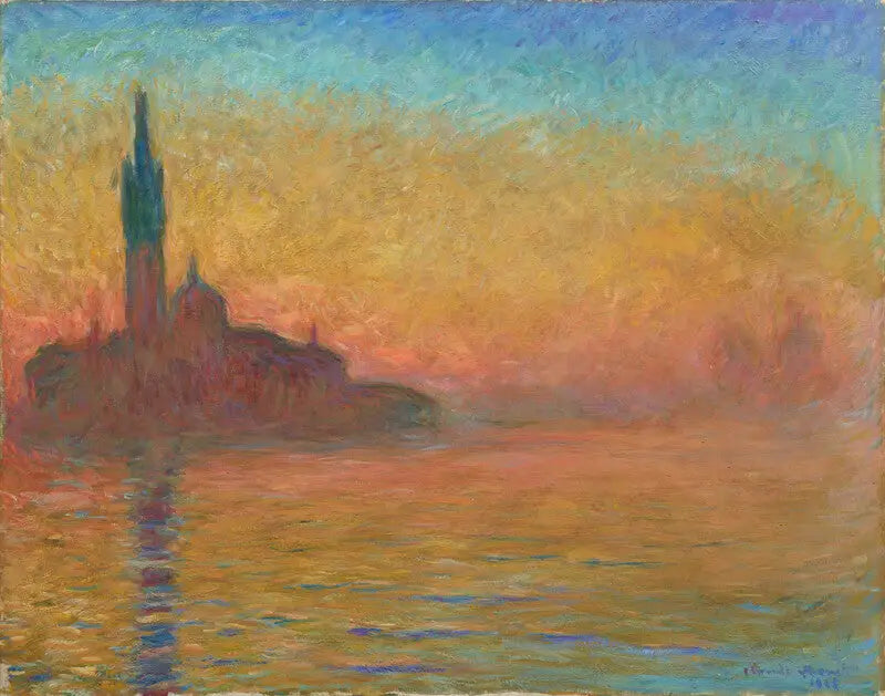 Abenddämmerung in Venedig - Claude Monet