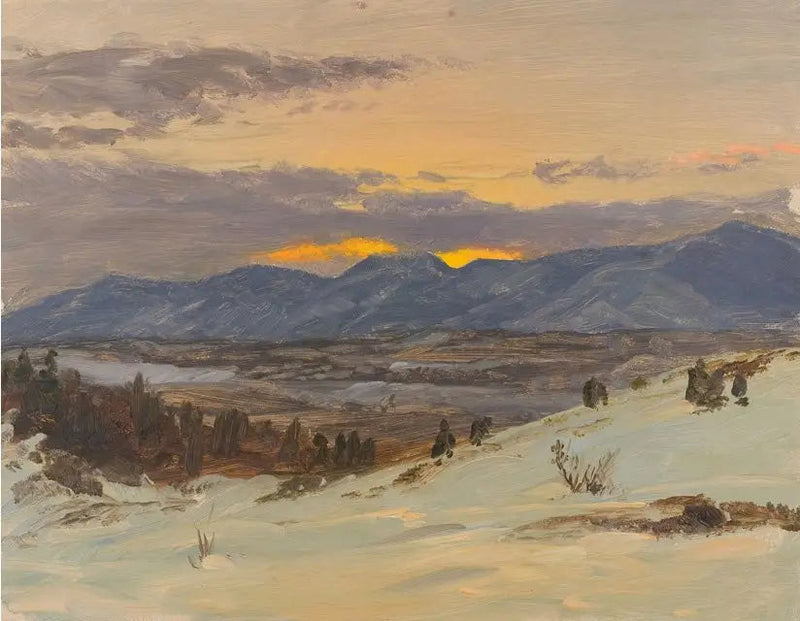 Winterdämmerung von Olana - Frederic Edwin Church
