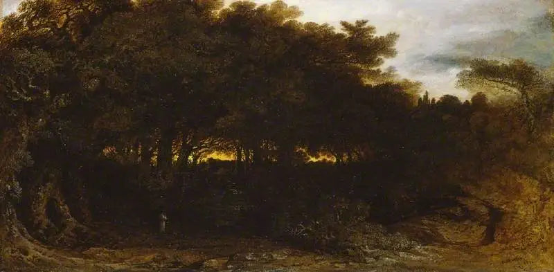 Dämmerung im Wald - John Martin