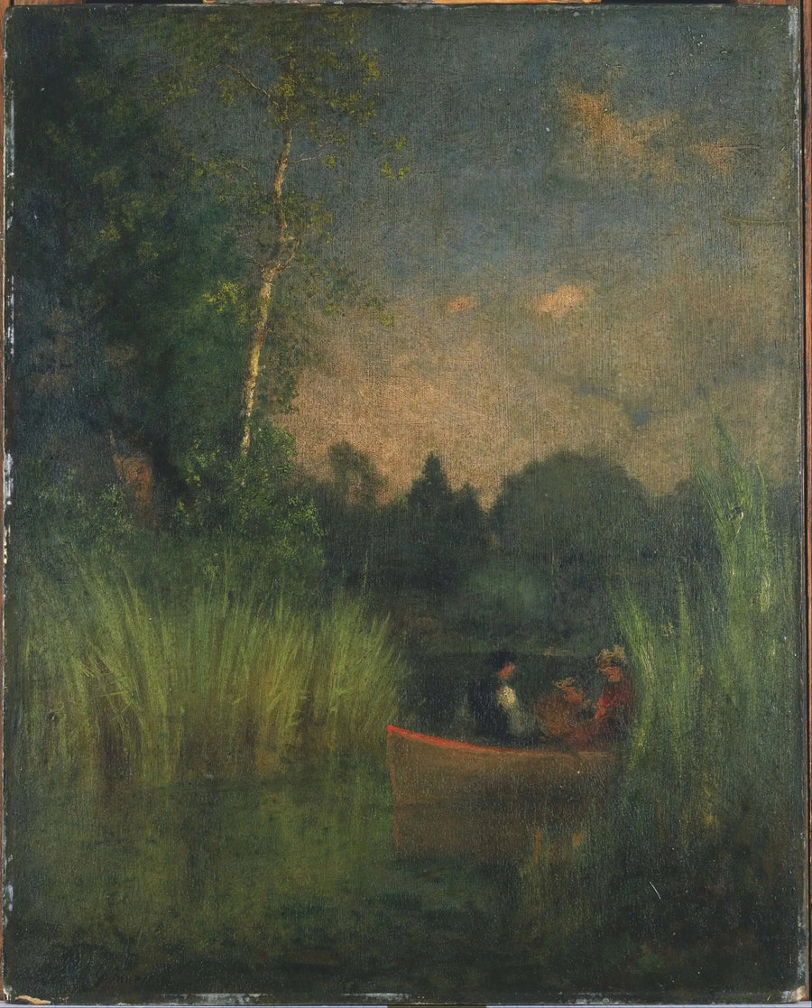 Dämmerung in den Schilfgräsern (Alexandria-Bucht) - George Inness