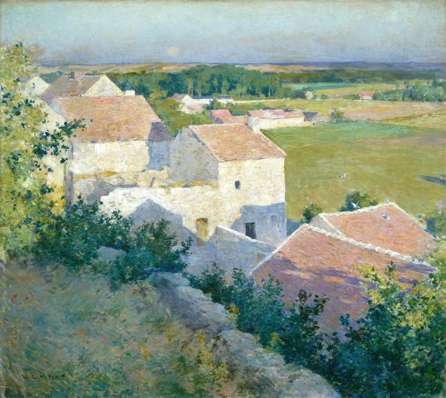 Sonnenuntergang am Johannistag - Willard Metcalf