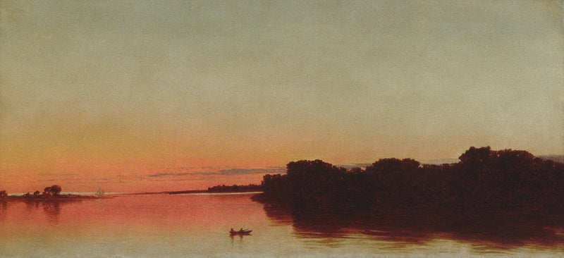 Dämmerung über dem Sound, Darien, Connecticut - John Frederick Kensett