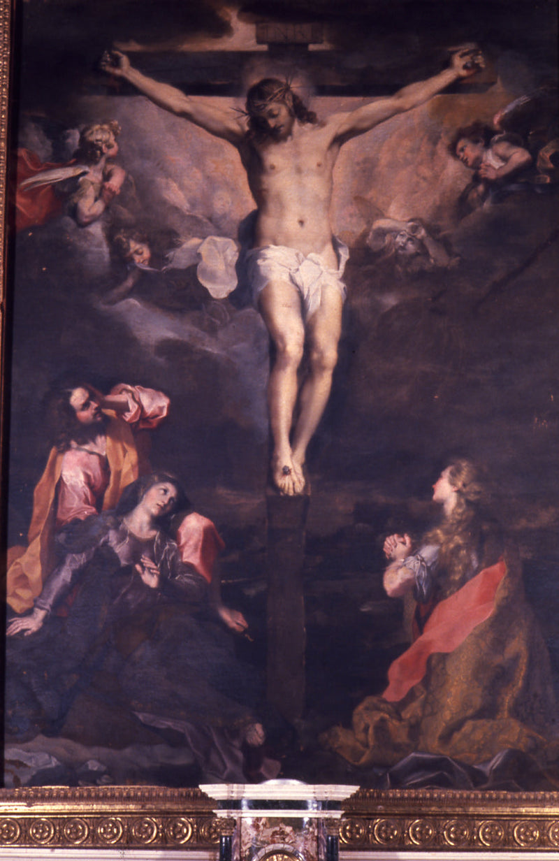 Kreuzigung mit Madonna, Johannes dem Täufer und Maria Magdalena - Federico Barroci