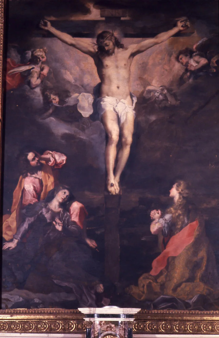 Crocifisso avec la Madonna, San Giovanni et la Maddalena - Federico Barroci image 1 reproduction artisanale de tableau