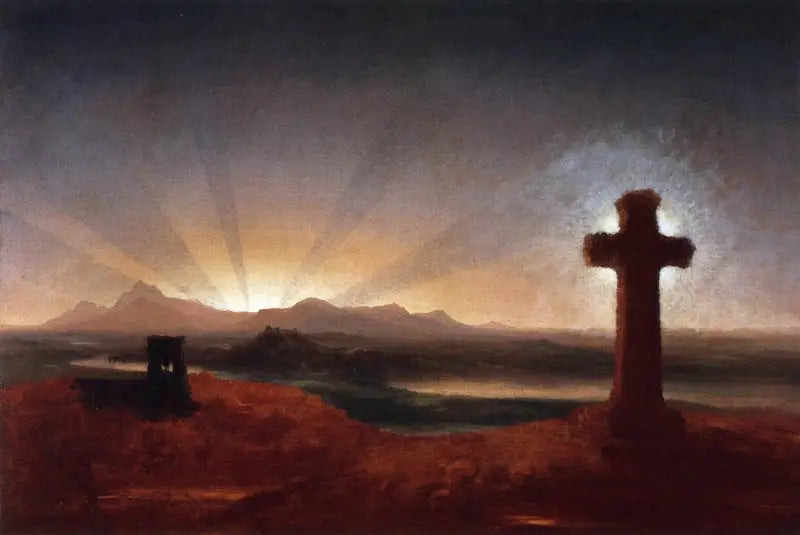 Kreuz bei Sonnenuntergang - Thomas Cole