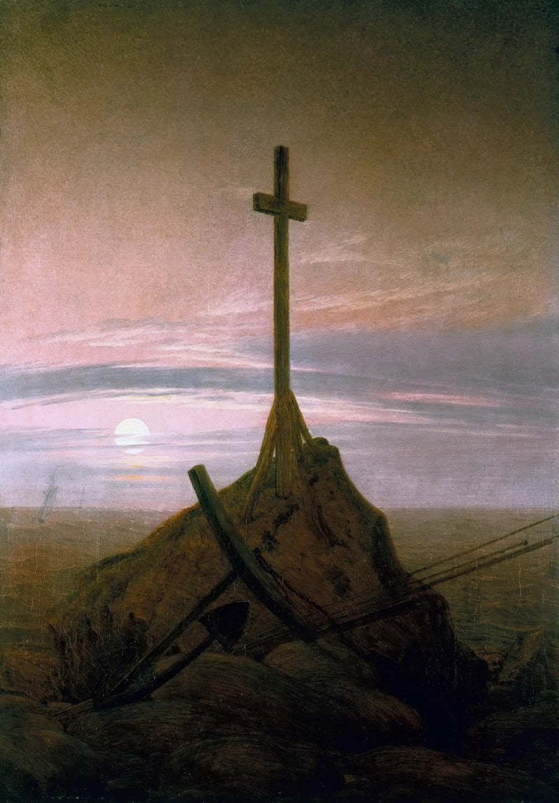 Kreuz über der Ostsee - Caspar David Friedrich