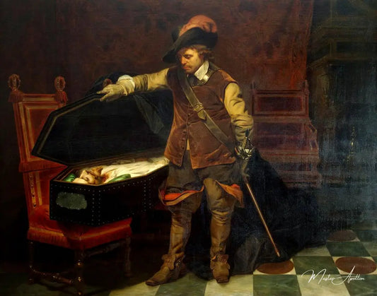 Cromwell et le cadavre de Charles Ier - Paul Delaroche - Reproductions de tableaux et peintures haut de gamme