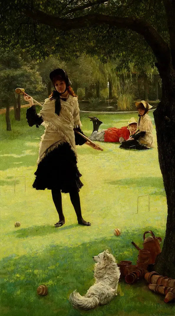 Croquet - James Tissot image 1 copie de tableau peinte à la main