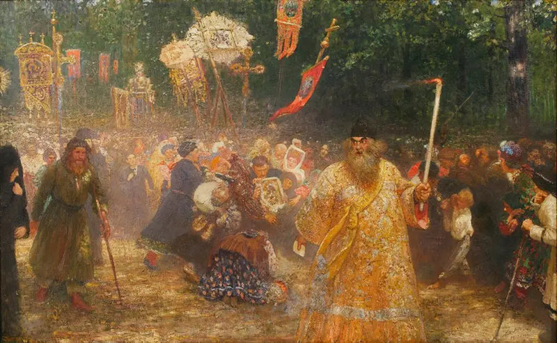 Kreuzung aus Eichenholz - Ilya Repin