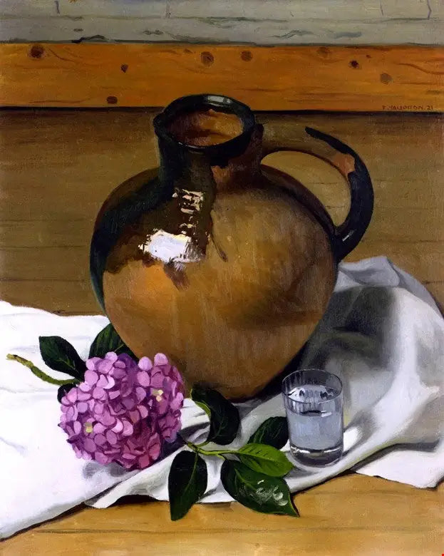 Krug und Hortensie - Félix Vallotton