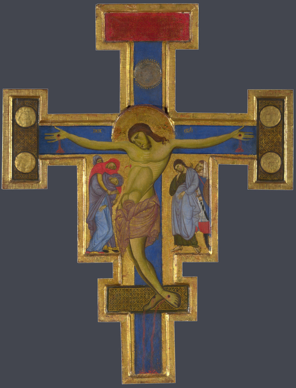 Crucifix du Maestro de San Francesco - Master of Saint Francis image 1 reproduction artisanale de tableau