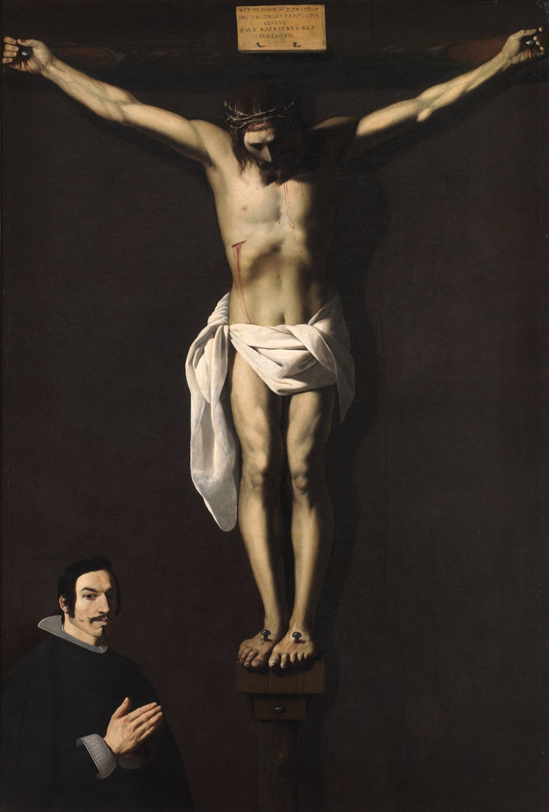 Kreuzigung mit einem Spender - Francisco de Zurbarrán