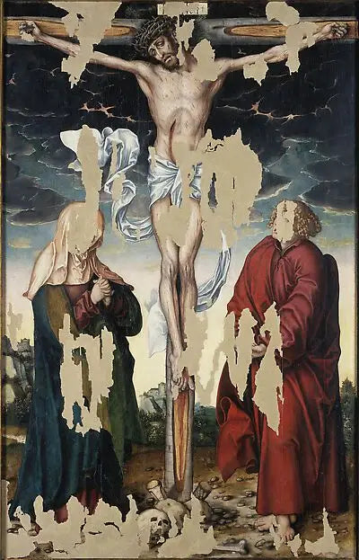Kreuzigung von Posterstein - Lucas Cranach der Ältere