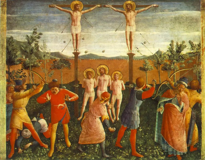 Kreuzigung der Heiligen Côme und Damien - Fra Angelico