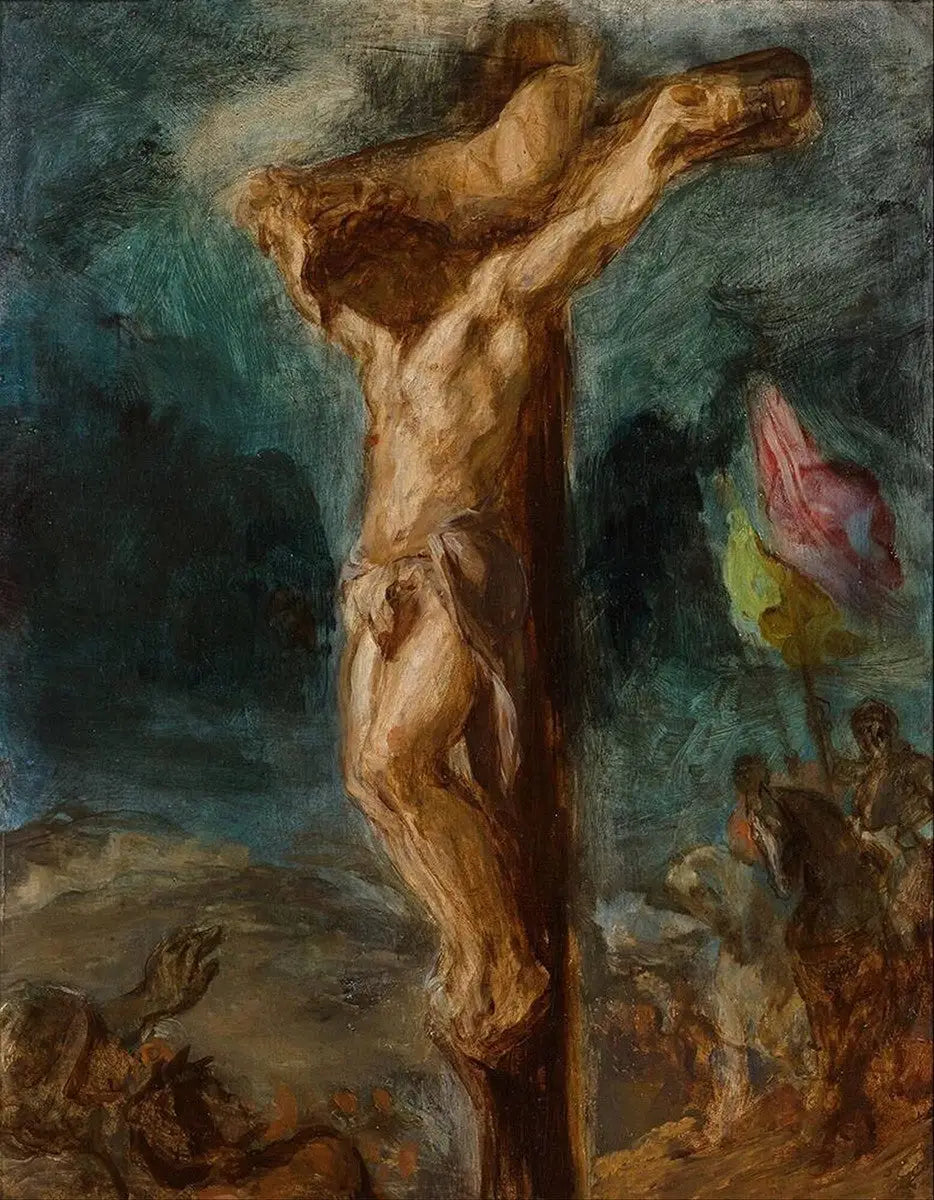 Crucifixion - Eugène Delacroix image 2 tableau peint à l’huile sur toile