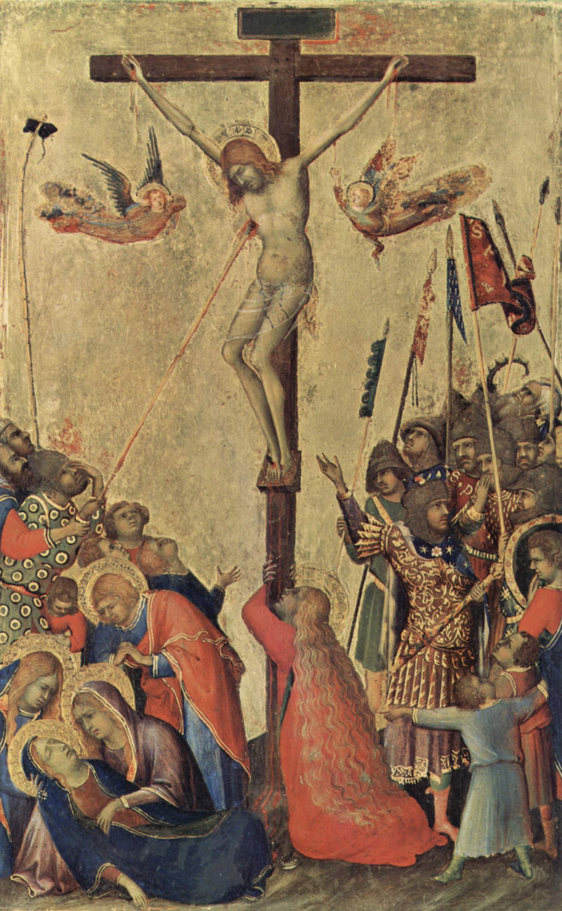 Kreuzigung. „Der Stich des Speers.“ - Simone Martini