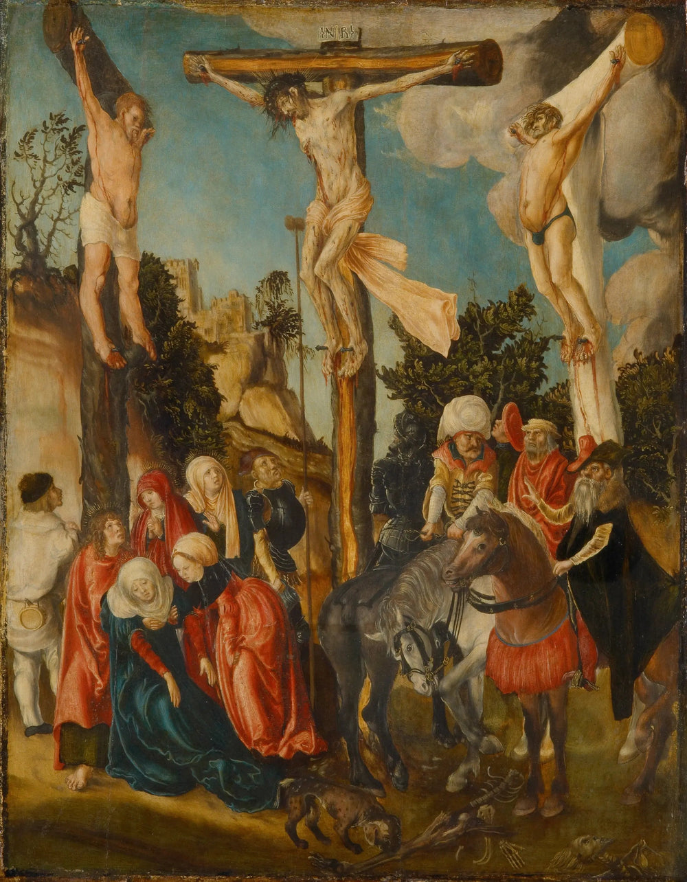 Crucifixion - Lucas Cranach the Elder image 1 tableau peint à l’huile sur toile