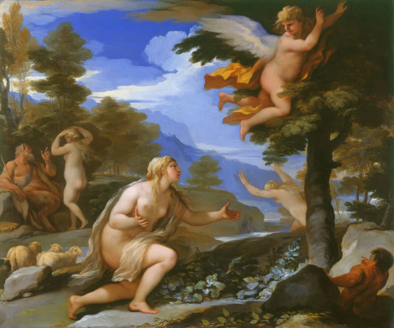 Cupidon, der Psyché verlässt - Luca Giordano