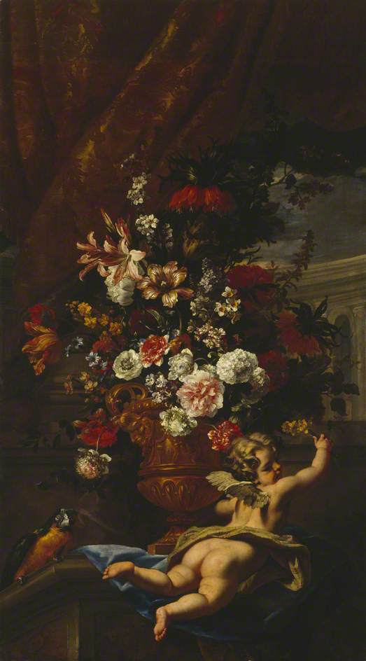 Cupid und Blumen - Sebastiano Ricci