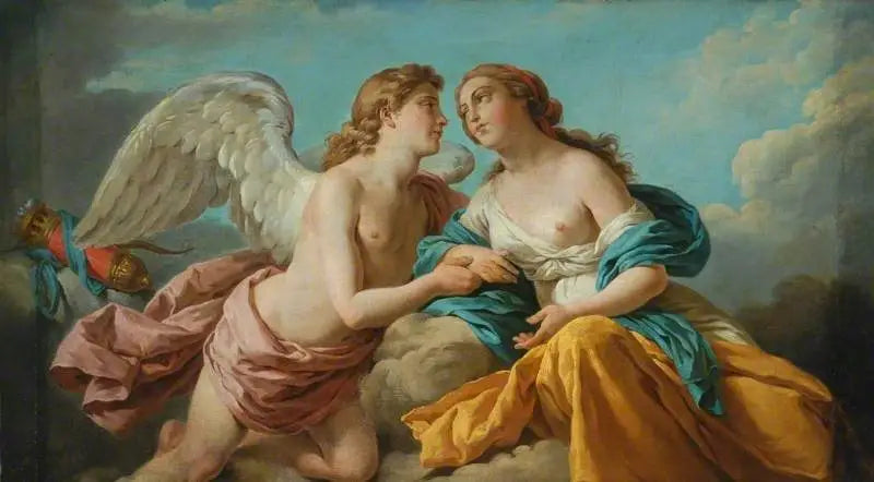 Cupid und Psyche, Allegorie der fünf Sinne - Louis Jean François Lagrenée