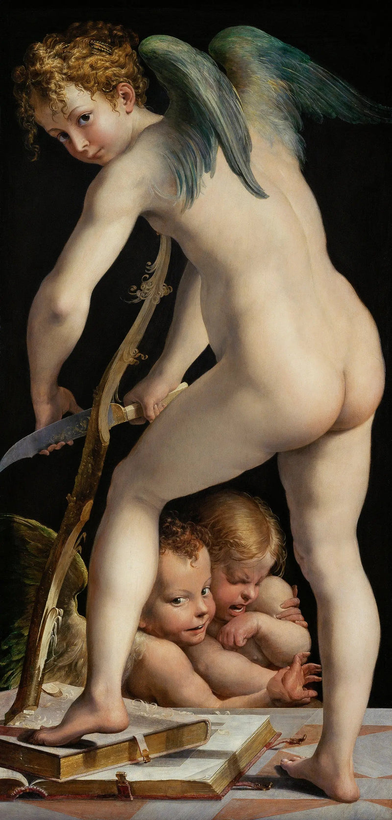 Cupidons Hersteller seines Bogens - Parmigianino