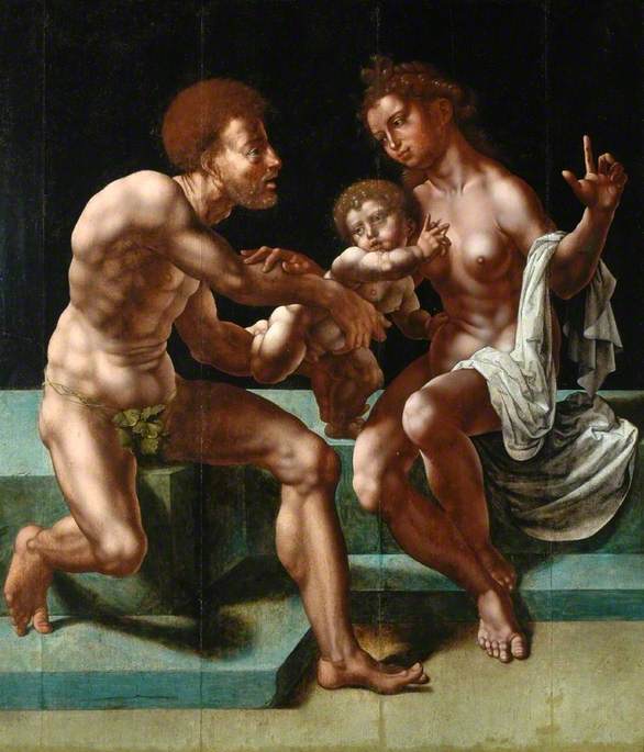 Cybèle bittet Saturn, ihr Kind zu verschonen - Jan Gossaert