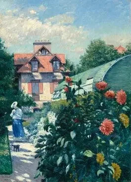Dahlien, Garten von Petit Gennevilliers - Gustave Caillebotte