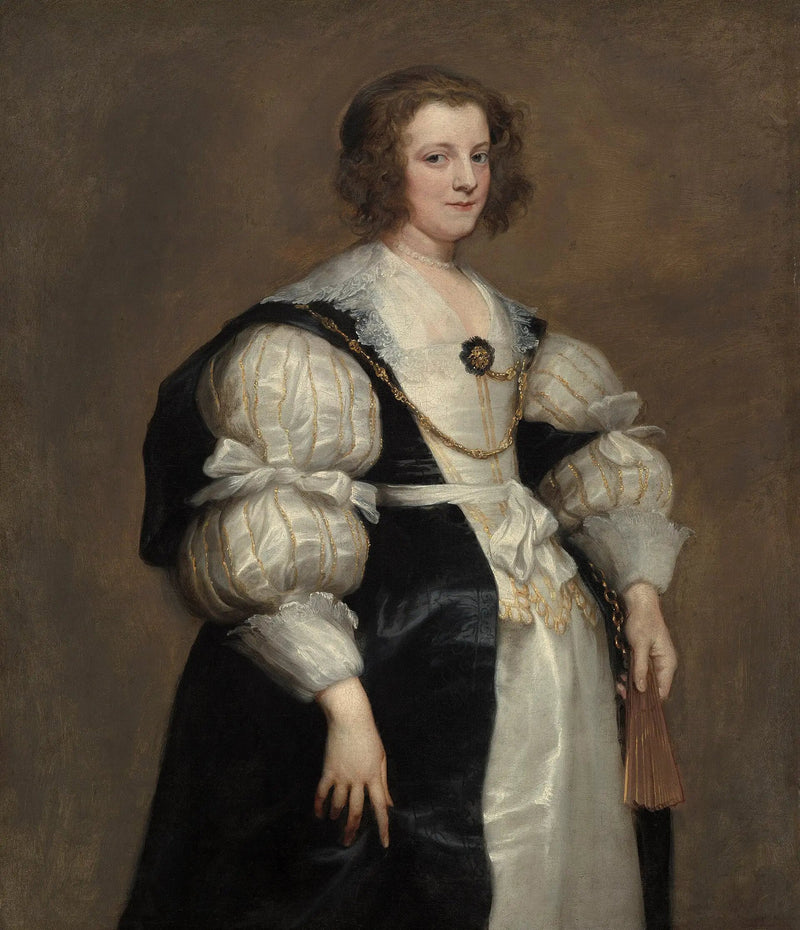 Dame mit Fächer - Antoine van Dyck