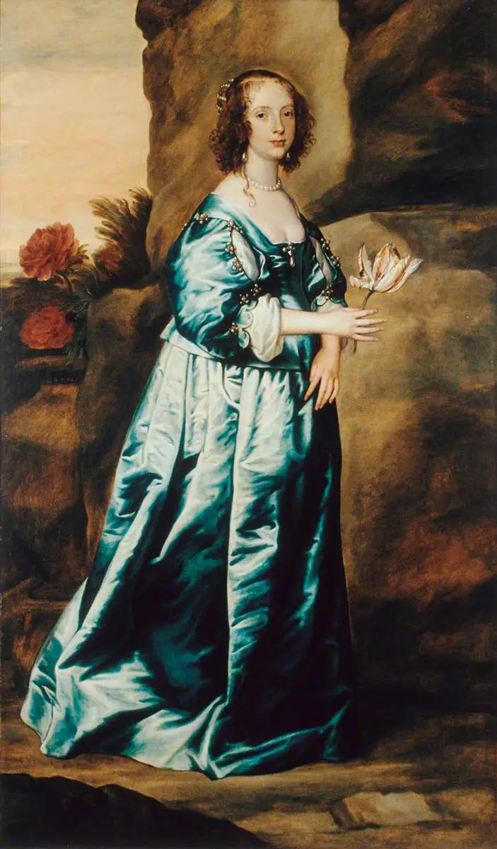 Dame mit Tulpe - Antoine van Dyck
