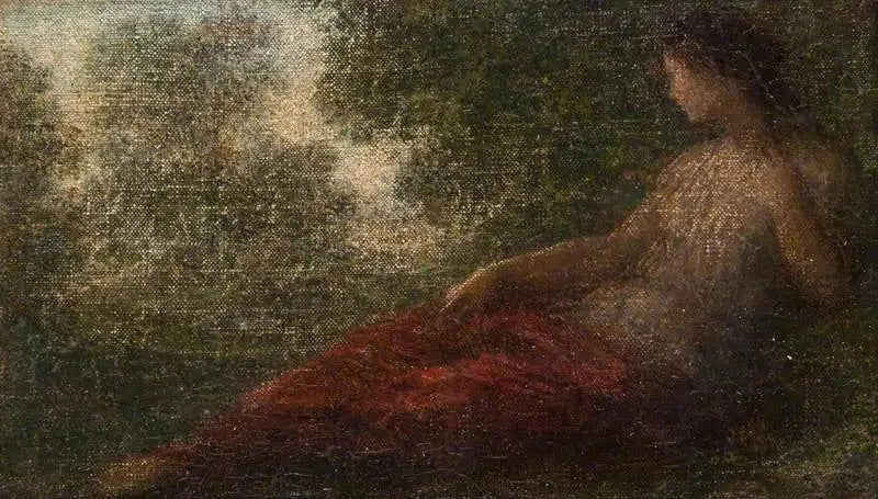 Dame au repos - Henri Fantin-Latour image 1 reproduction artisanale de tableau